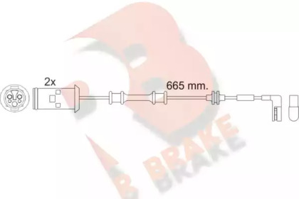 Контакт R BRAKE 610451RB